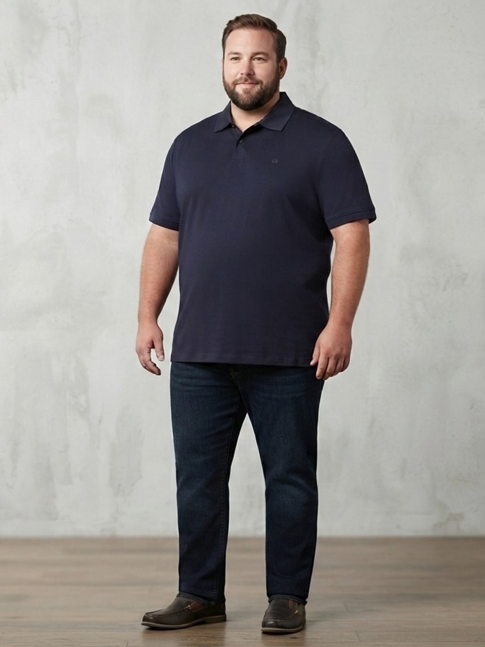 Size XL Calvin Klein Men's Dark Navy Polo Shirt